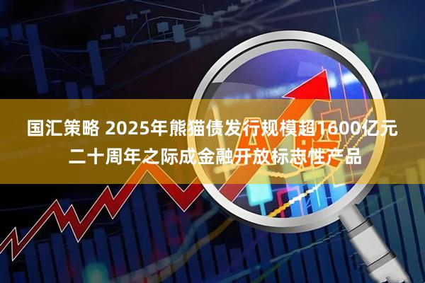 国汇策略 2025年熊猫债发行规模超1600亿元 二十周年之际成金融开放标志性产品