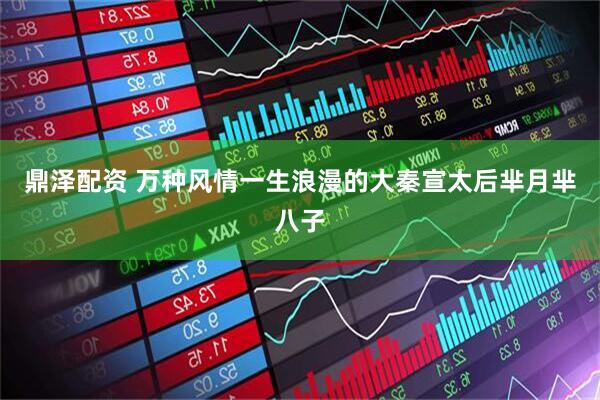 鼎泽配资 万种风情一生浪漫的大秦宣太后芈月芈八子